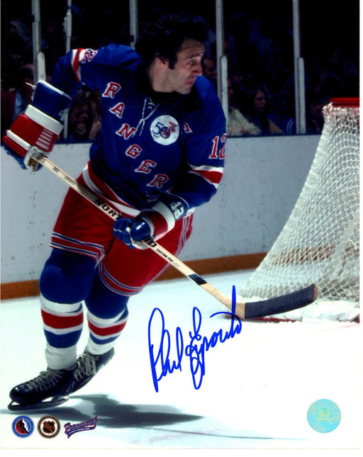 Phil Esposito New York Rangers Signed 1st Game 8x10 Photo (AJ Sports Auth)