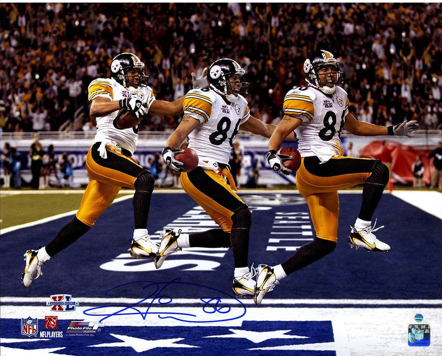 Hines Ward Signed Super Bowl 43 Triple Exposure 16x20 Photo