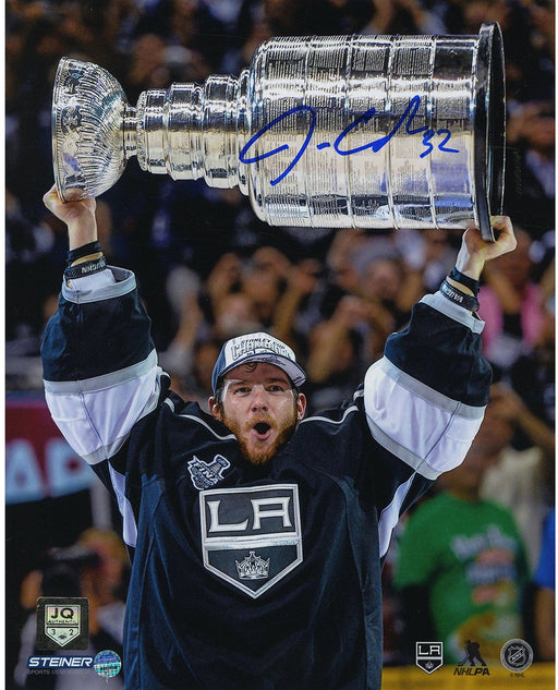 Jonathan Quick Signed 2014 Raising Stanley Cup 8x10 Photo