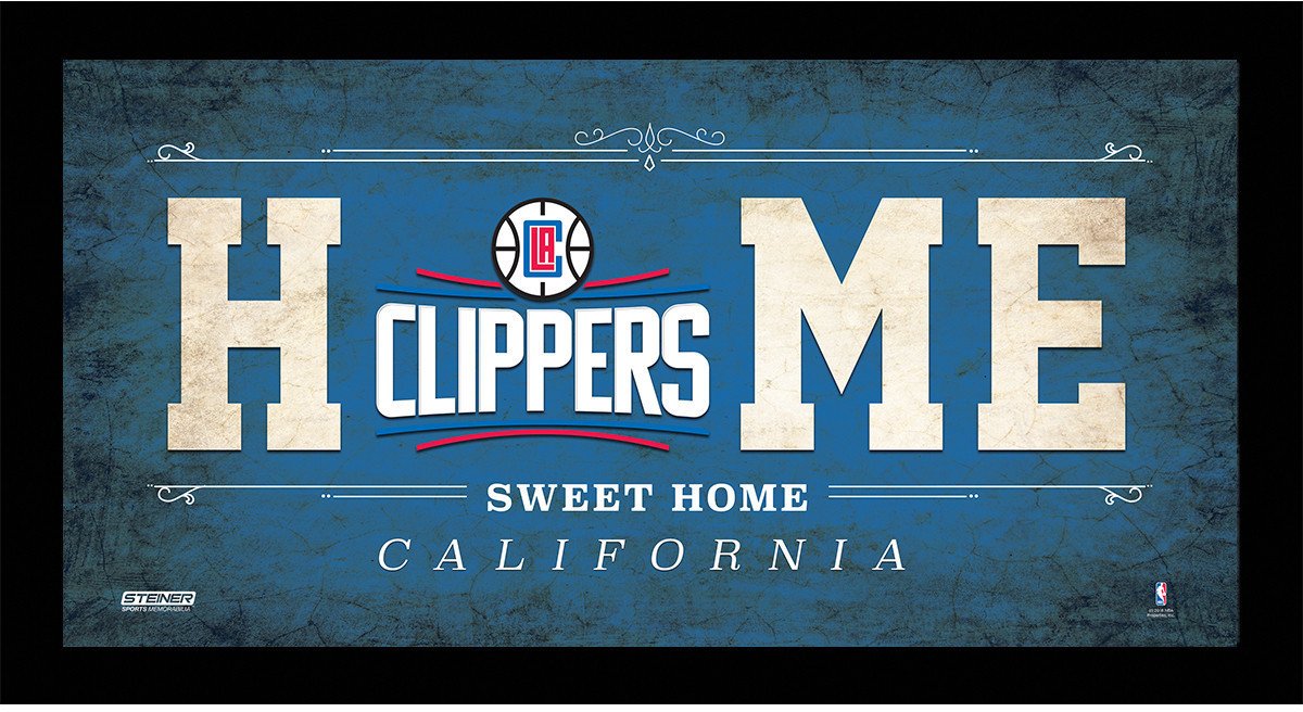 Los Angeles Clippers 10x20 Home Sweet Home Sign