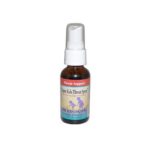 Herbs For Kids Super Kids Throat Spray Peppermint - 1 fl oz