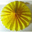 14 Inch Yellow Tissue Fan Decoration