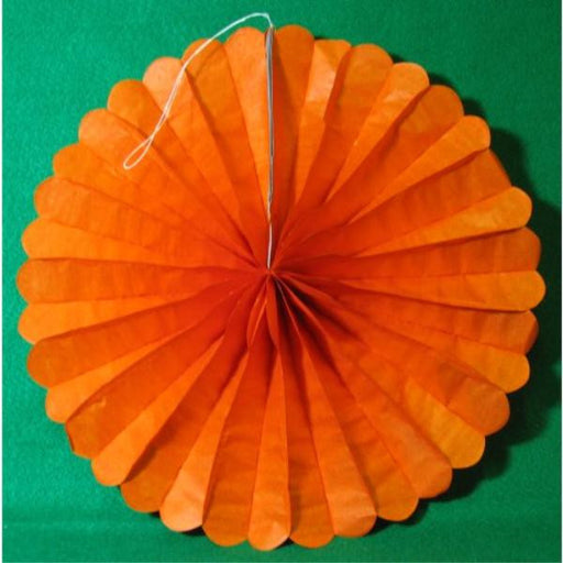 14 Inch Orange Tissue Fan Decorations