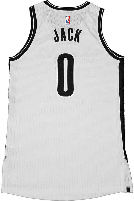 Jarrett Jack  Jersey - Brooklyn Nets 2014-2015 Season Game Used #0 White Jersey (XL) (Used 3/2  3/4  3/23  3/27)(BKN01780)