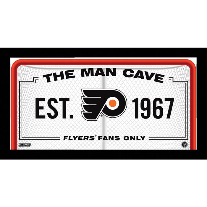 Philadelphia Flyers Man Cave Sign 10x20 Framed Photo