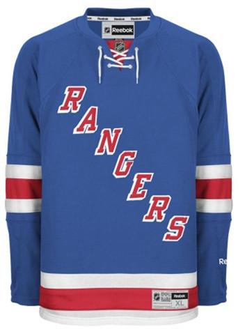 New York Rangers Premier Blue Jersey Uns