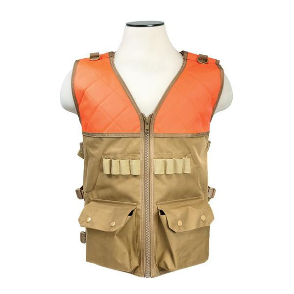 Vism By Ncstar Hunting Vest/Blaze Orange And Tan