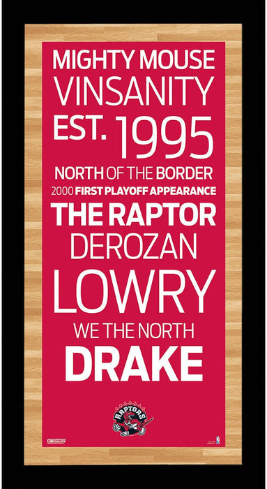 Toronto Raptors Subway Sign Wall Art 9.5x19 Photo