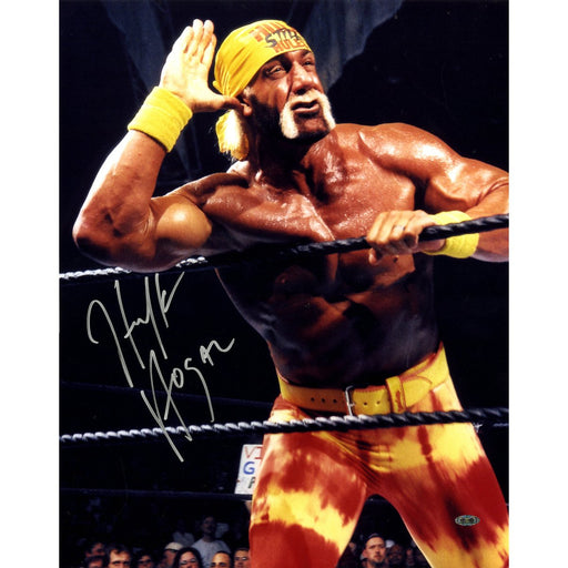 Hulk Hogan Hand to Ear Signed 16x20 Photo