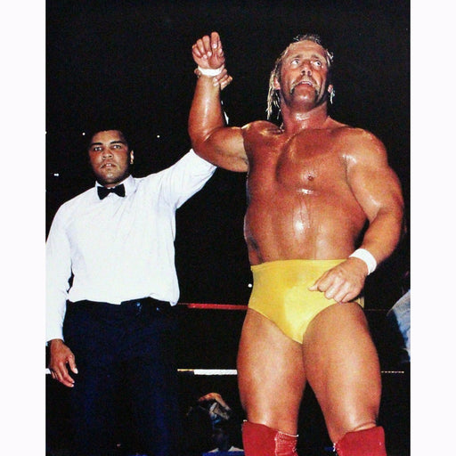 Hulk Hogan In Ring with Ali Vertical 16x20 Photo