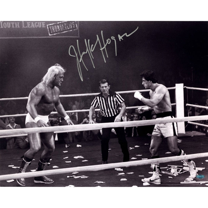 Hulk Hogan with Stallone Signed 16x20 Photo