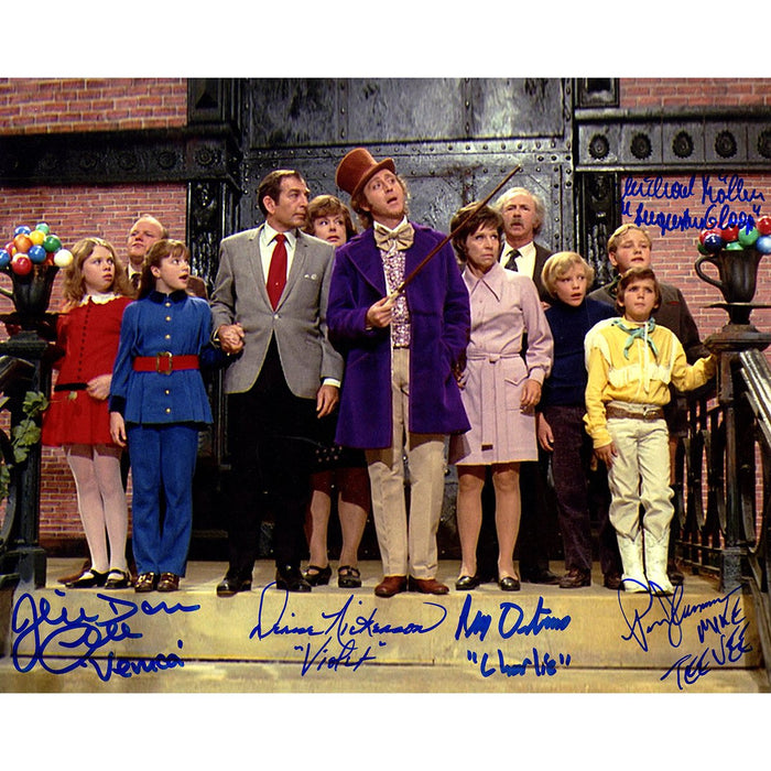 Willy Wonka Kids Signed 8x10 Photo (JSA)