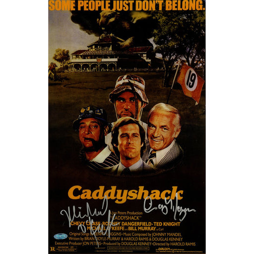 Cindy MorganMichael OKeefe Dual Signed 10x16 CaddyShack Movie Poster Photo