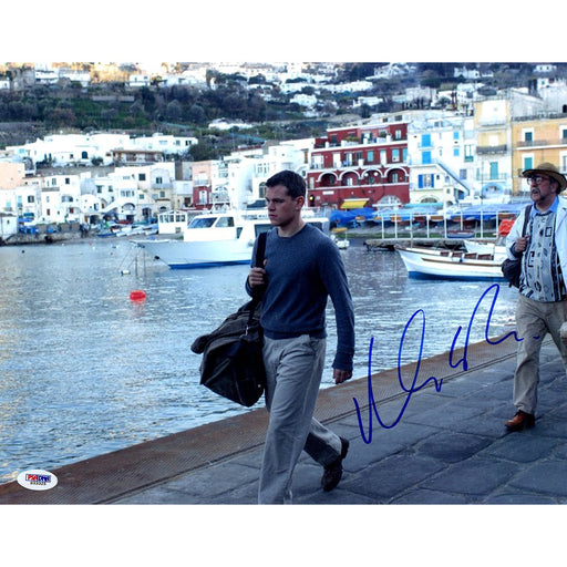 Matt Damon Signed 11x14 Photo Walking w Boats in Background Jason Bourne PSADNA