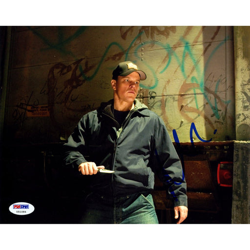 Matt Damon Signed 8x10 Photo The Departed w Knife (PSADNA)