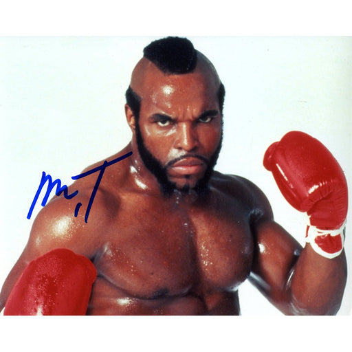 Mr. T Signed Clubber Lang Rocky III Horizontal Fight Pose 8x10 Photo (PSADNA)