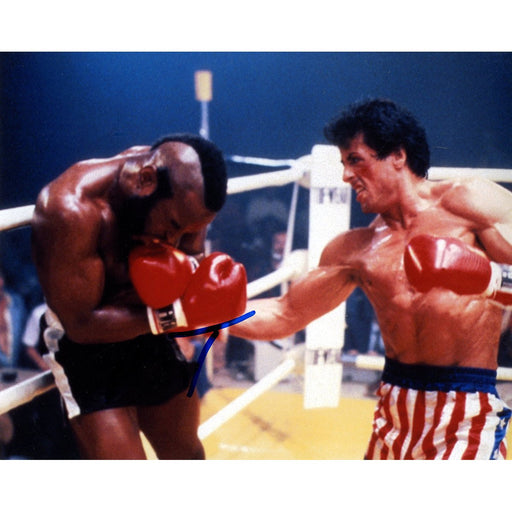 Mr. T Signed Clubber Lang Rocky III Horizontal vs. Rocky 8x10 Photo (PSADNA)