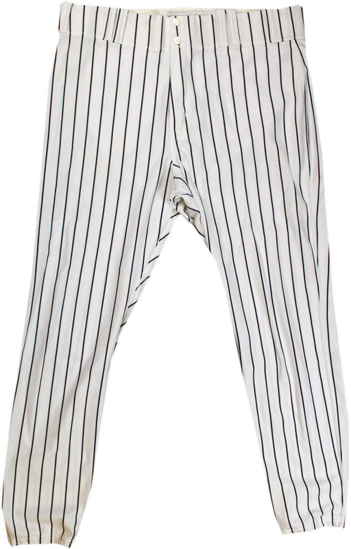 Brian McCann Pinstripe Pants - NY Yankees 2014 Season Team Issued #34 Pinstripe Pants (HZ474967)