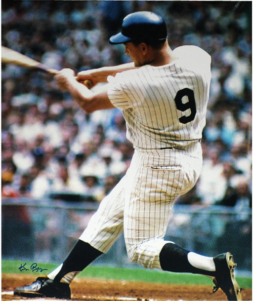 Ken Regan Signed Roger Maris Swinging Vertical Color 16x20 Photo (No Holo or Cert)