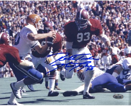 Marty Lyons Rushing Color 8x10 Photo w/" Roll Tide" Insc