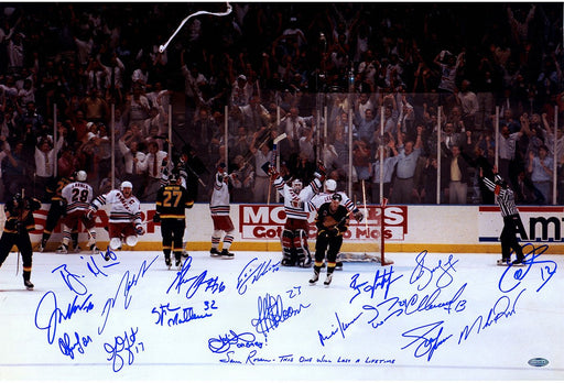 1994 New York Rangers Team Signed Victory On Ice 16x24 Photo (19 Sigs)