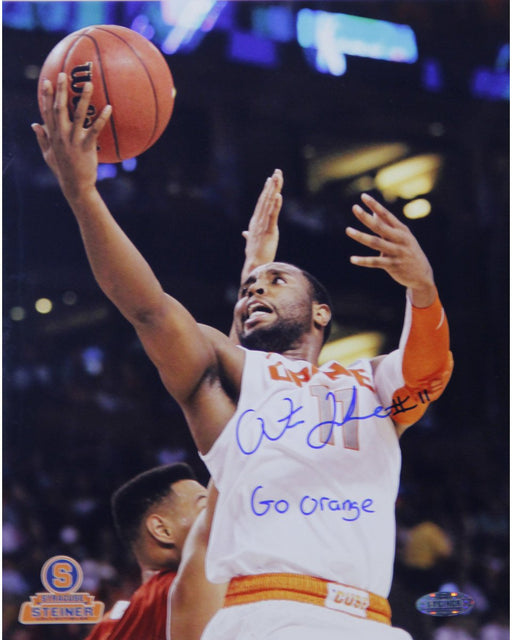 Scoop Jardine Syracuse White Jersey Vertical 8x10 Photo w/ "Go Orange" Insc.