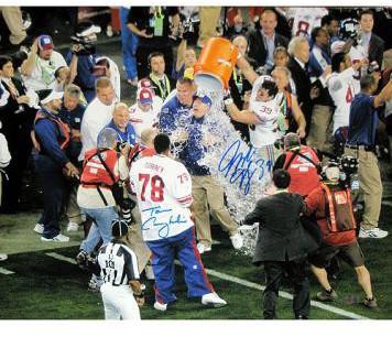 Madison Hedgecock/ Tom Coughlin Dual Signed Gatorade Celebration 16x20 Photo