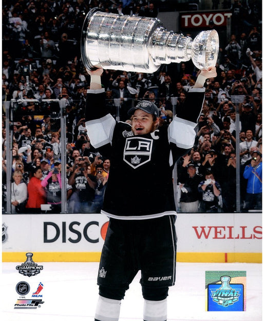 Dustin Brown 8x10 Holding Stanley Cup Photo Uns