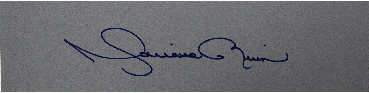 Mariano Rivera Signed Long Grey Cut Signature