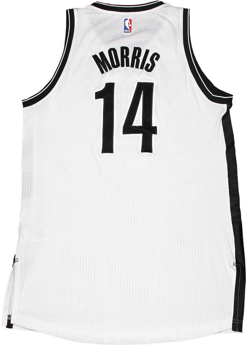 Darius Morris Jersey - Brooklyn Nets 2014-2015 Season Game Used #14 White Jersey (XL) (Used 1/24) (BKN01144)