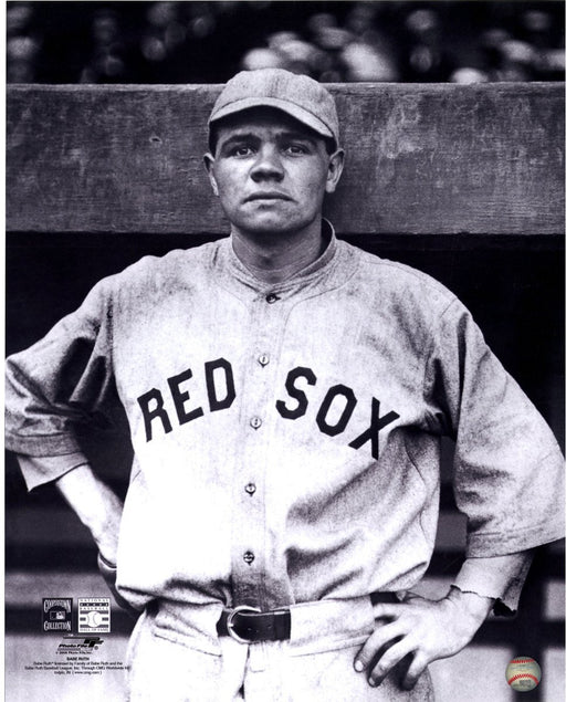 Babe Ruth Pose in Red Sox Uniform 16x20 Photo Uns (PF - HG191)