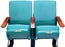 Authentic Teal Madison Square Garden Seat Pair