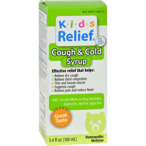 Homeolab USA Kids Relief Cough and Cold For Kids 2+ Fruit - 3.4 fl oz