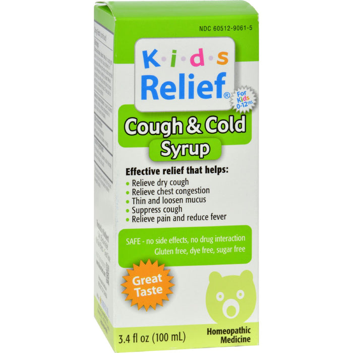 Homeolab USA Kids Relief Cough and Cold For Kids 2+ Fruit - 3.4 fl oz