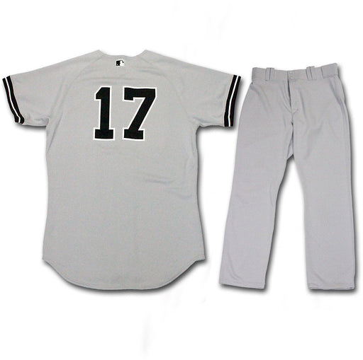 Jayson Nix 2013 Team Issued Set - Away BP Jersey Road Heavy Jacket Grey Jersey & Pants