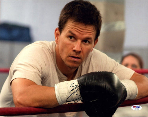 Mark Wahlberg Signed 11x14 Horizontal Leaning on Rope "The Fighter"  Photo (PSA/DNA)