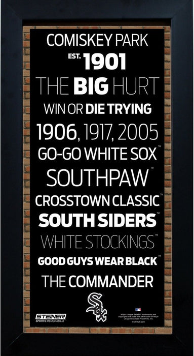 Chicago White Sox Subway Sign 6x12 Framed Photo