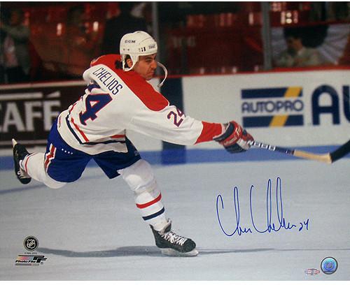 Chris Chelios Canadians Slap Shot Horizontal 16x20 Photo