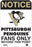 Pittsburgh Penguins Fans Only 8x12 Aluminum Sign