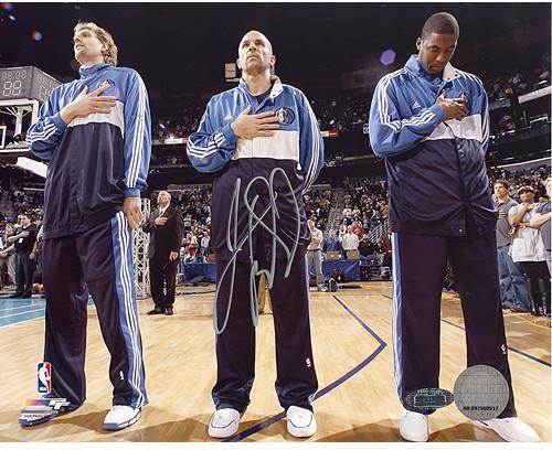 Jason Kidd First Game Back with Mavericks National Anthem 16x20 Photo