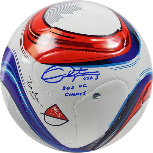 Christie Rampone Signed Adidas Conext15 Competition Soccer Ball w/ 2015 WC Champs Insc