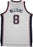 Deron Williams New Jersey Nets White/Blue nbr8 Swingman Jersey L