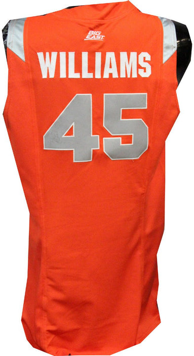 Sean Williams #45 2008-09 Syracuse Game Used Orange Jersey (54) (Length +2)