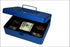 Cash Box w/Latch 8" Blue