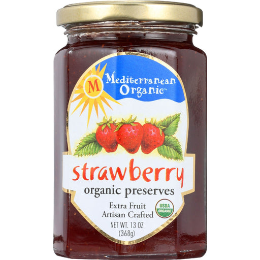 Mediterranean Organic Fruit Preserves - Organic - Strawberry - 13 oz - case of 12