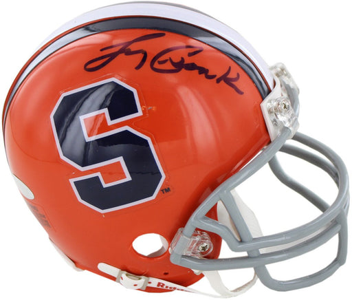 Larry Csonka Signed Syracuse University Replica Mini Helmet