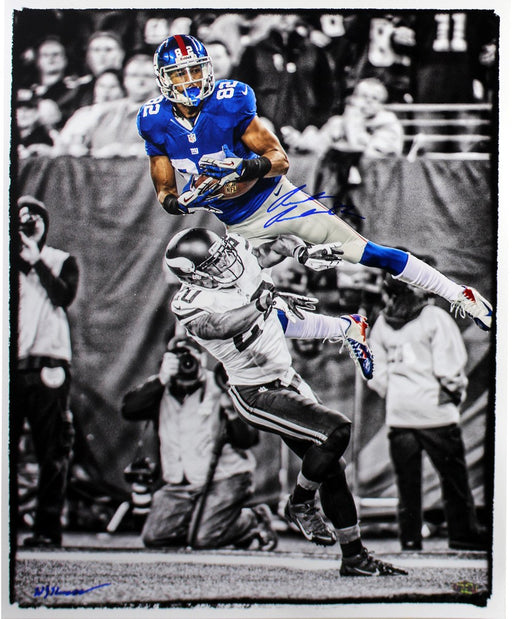 Rueben Randle Signed Touchdown Catch Black and White w/ Color Accents 8x10 Photo (Signed by William Hauser)