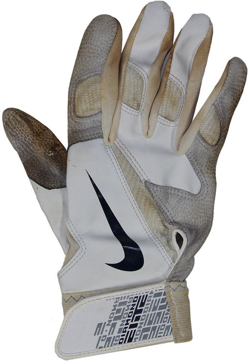 Mark Teixeira 2014 Game Used White/Grey Nike Diamond Elite Glove