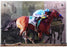 Victor Espinoza Signed Triple Crown 28x20 3D Diebond Art w/ "2015 Triple Crown" Insc. (LE/5)