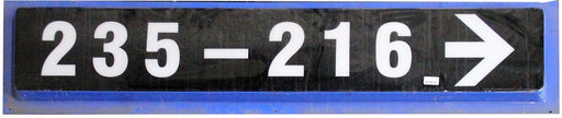 235-216 (Right Arrow) Section Sign From  Giants Stadium (87 1/4x19 1/4)